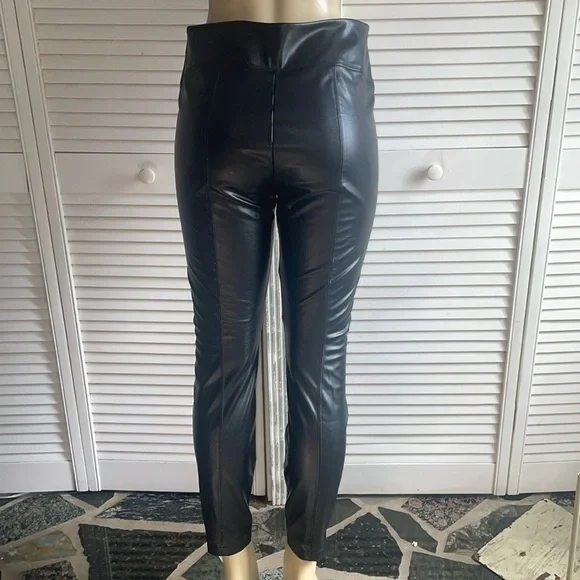 WHBM Vegan Leather Runway Legging Size 14 - Picture 9 of 12
